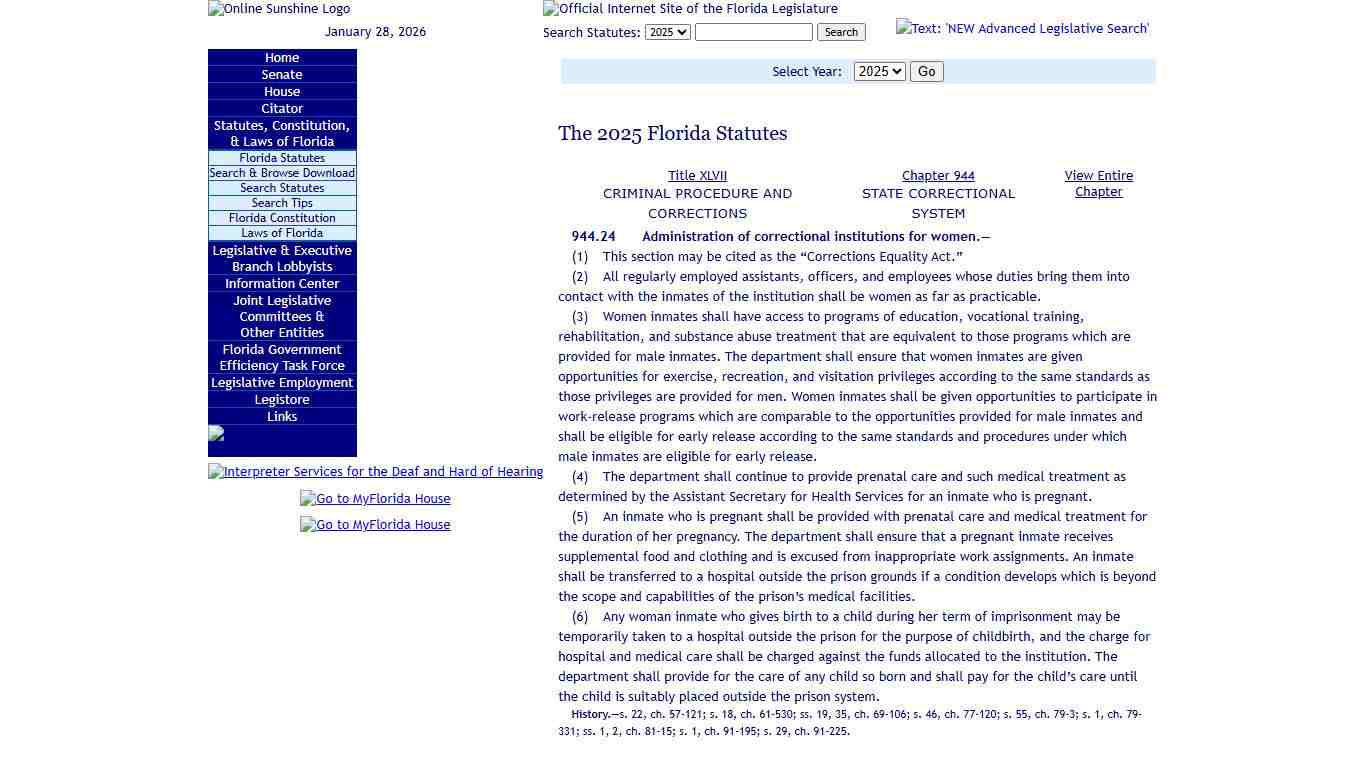 Statutes & Constitution :View Statutes : Online Sunshine
